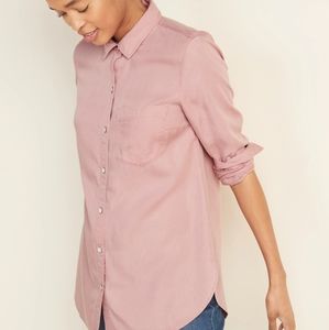 3/$25 NWT 🔖 Old Navy Button Shirt, Dusty Rose